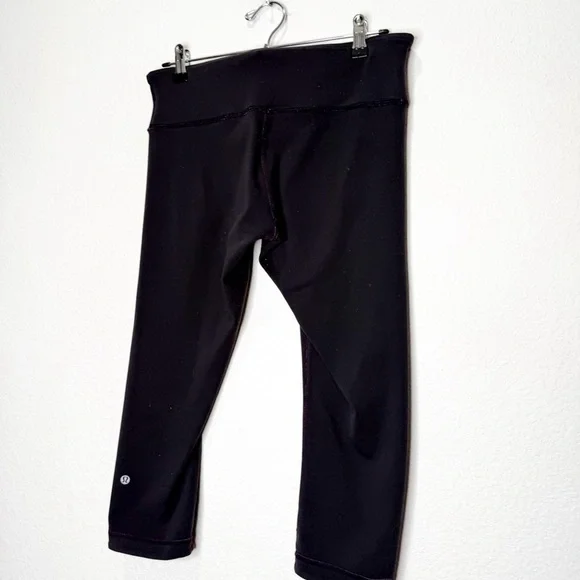 Lululemon Wunder Under Crop III Reversible Leggings Ultra Violet & Black - Picture 4 of 11